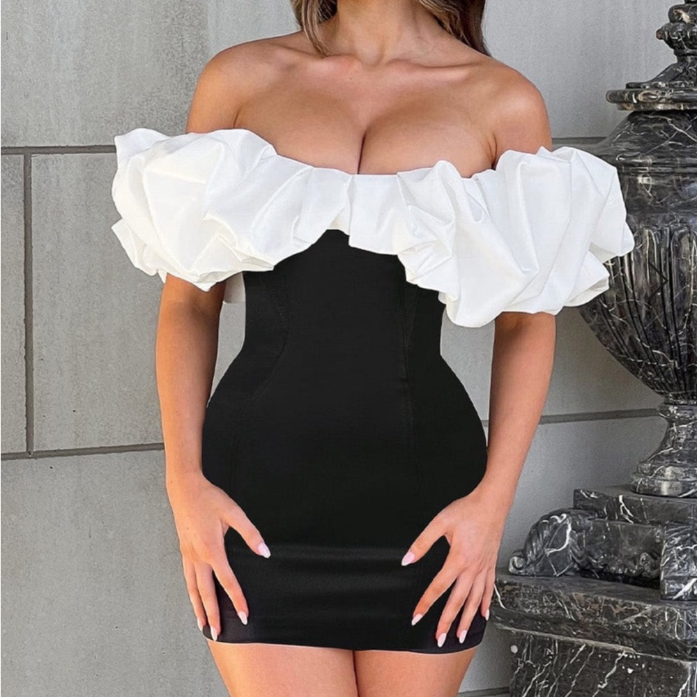 BABYBOO Allie Mini Dress black/white